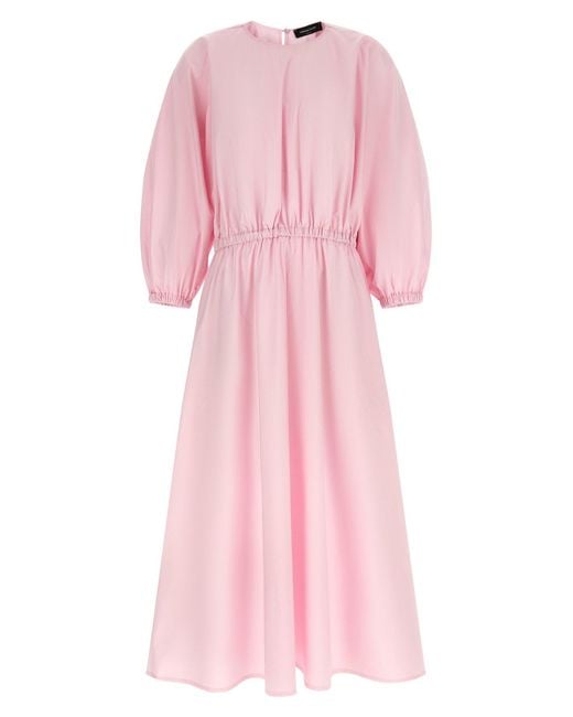 Fabiana Filippi Pink Diamond Thread Dress Dresses