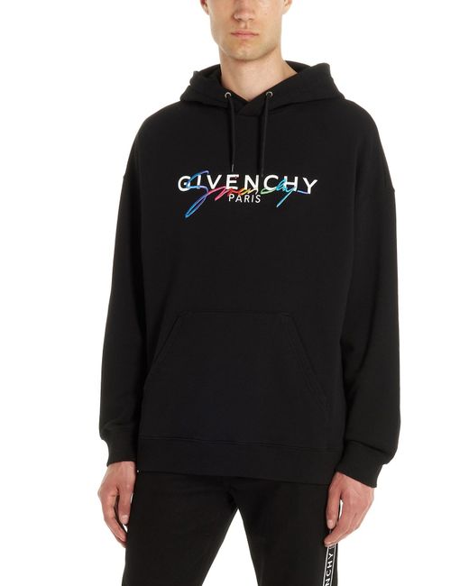 Givenchy Black 'rainbow' Hoodie for men