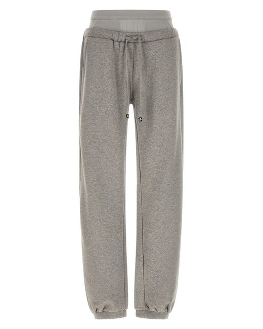 The Attico Gray American Fleece Joggers