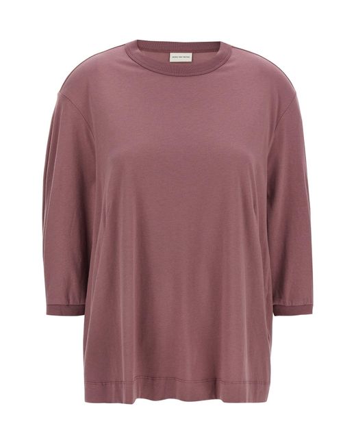 Dries Van Noten Purple T-Shirt "Herissa"
