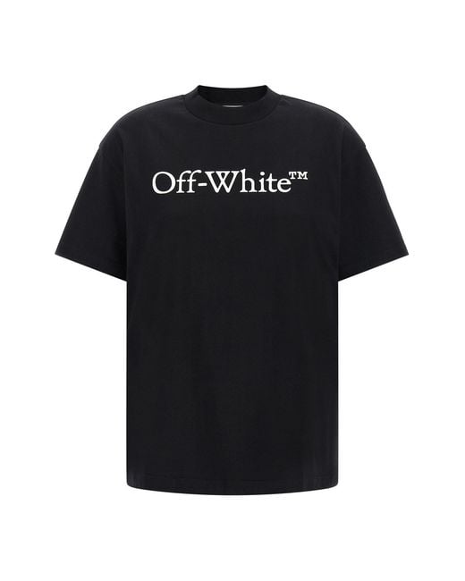 Off-White c/o Virgil Abloh Black 'big Logo Bookish' T-shirt