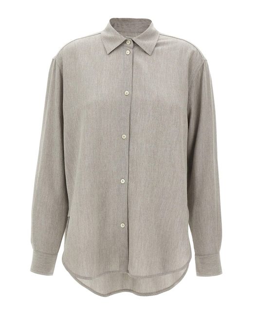 Totême Gray Wool Shirt