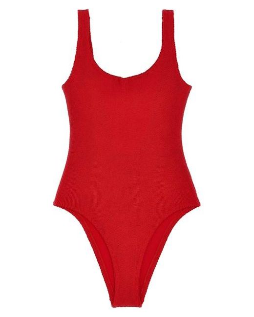 Mc2 Saint Barth Red 'Lora' One-Piece Swimsuit
