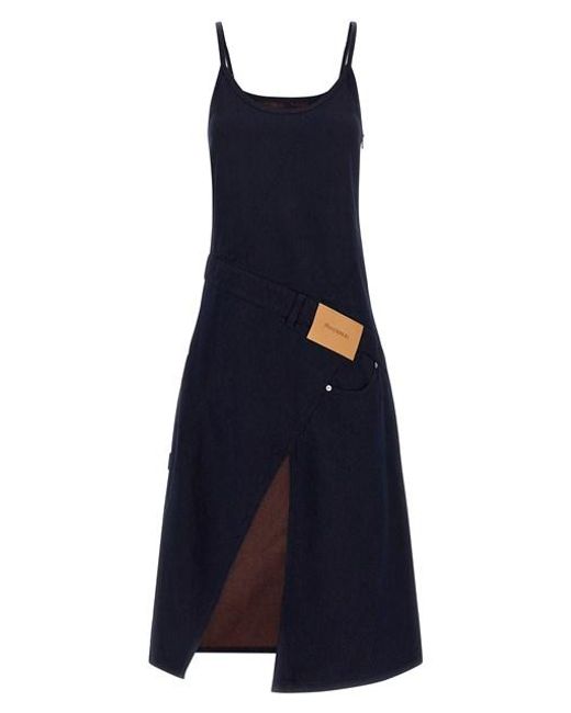 J.W. Anderson Blue 'Twisted Workwear' Dress