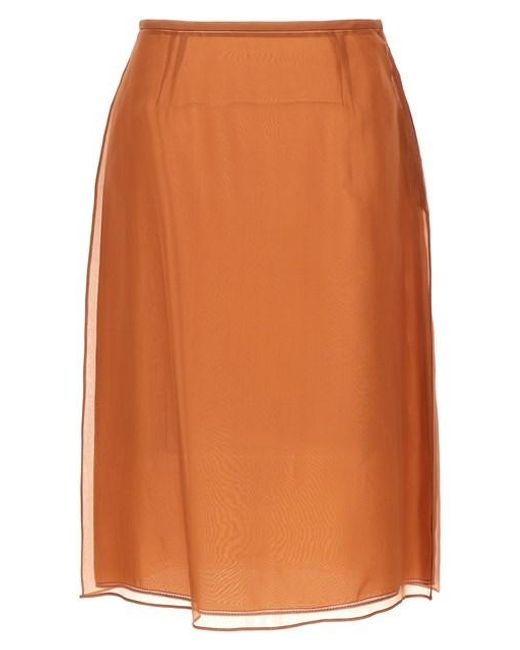 Orange organza outlet skirt