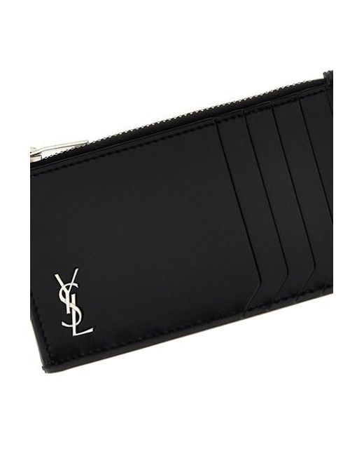 Fragments Tiny Cassandre Wallets Nero-Uomo di Saint Laurent in Black da Uomo