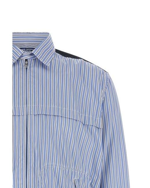 Camicia Inserti Denim di Junya Watanabe in Blue da Uomo