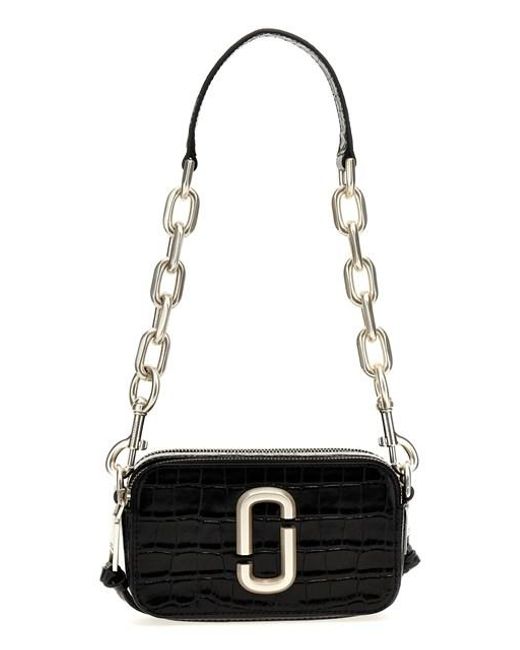 Marc Jacobs The Croc-Embossed Snapshot Crossbody Bag