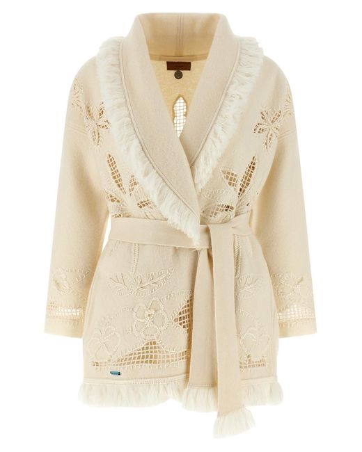 Alanui Natural 'island's Diary' Cardigan