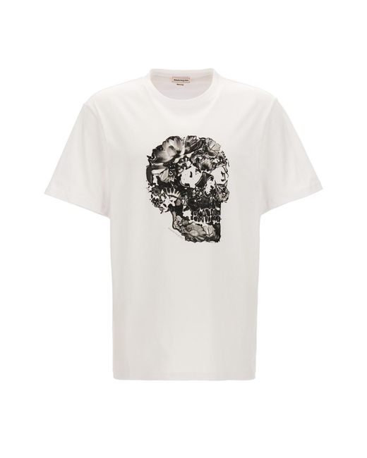 Alexander McQueen T-Shirt Mit Druck in White für Herren