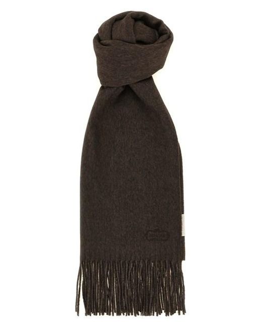 Sciarpa Con Frange di Agnona in Black
