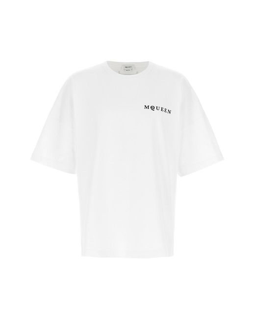 McQueen White '' T-shirt for men