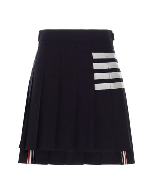 Thom Browne Blue '4 Bar†Skirt