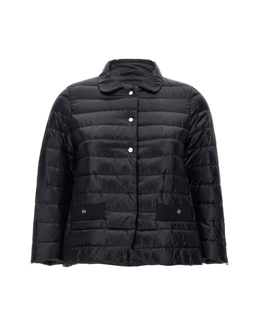 Herno Black Quilted Down Jacket