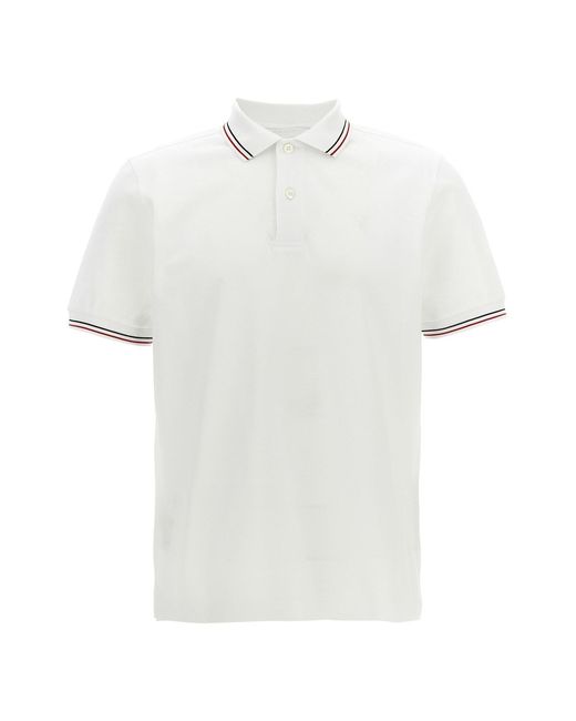 Prada White Piquã Polo Shirt for men