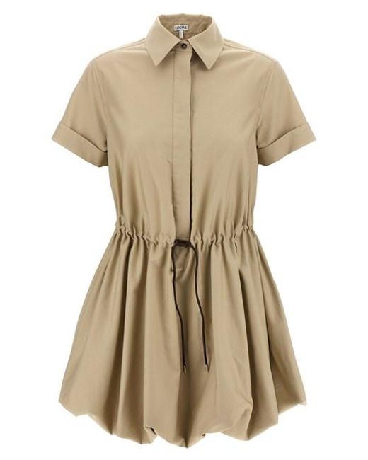 Abito Coulisse Pelle di Loewe in Natural