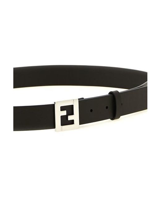Cintura 'Ff' di Fendi in Black da Uomo