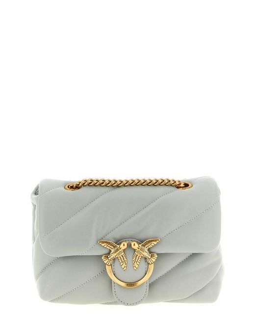 Pinko Gray 'mini Love Puff' Crossbody Bag