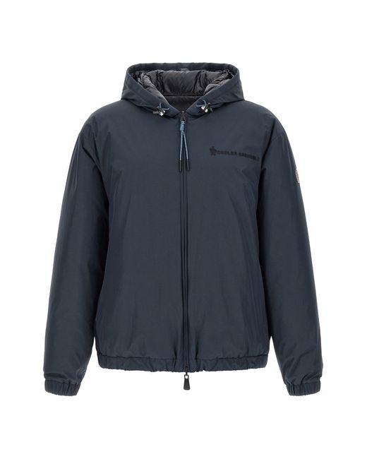 Moncler Blue 'berguns' Reversible Jacket for men