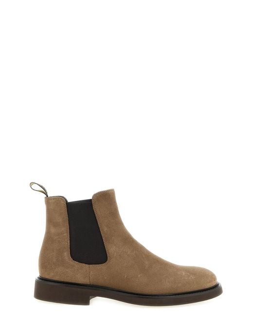 Doucal's Brown Beatles Ankle Boots for men