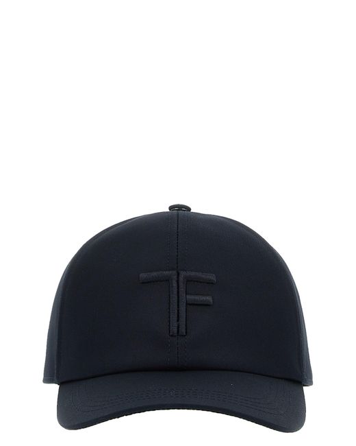 Tom Ford Blue Logo Embroidery Cap for men