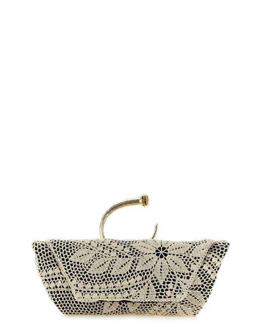 Magda Butrym Metallic Crochet Clutch