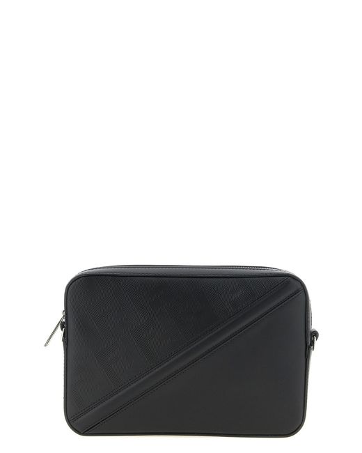 Fendi Black 'camera Case Diagonal' Shoulder Bag for men
