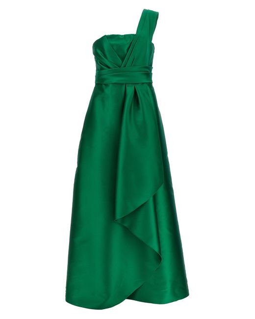 Alberta Ferretti Green Kleid "Mikado"