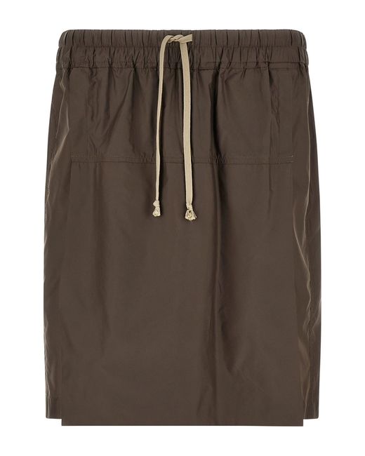 Rick Owens Brown Moncler + 'kiltshorts' Bermuda Shorts for men