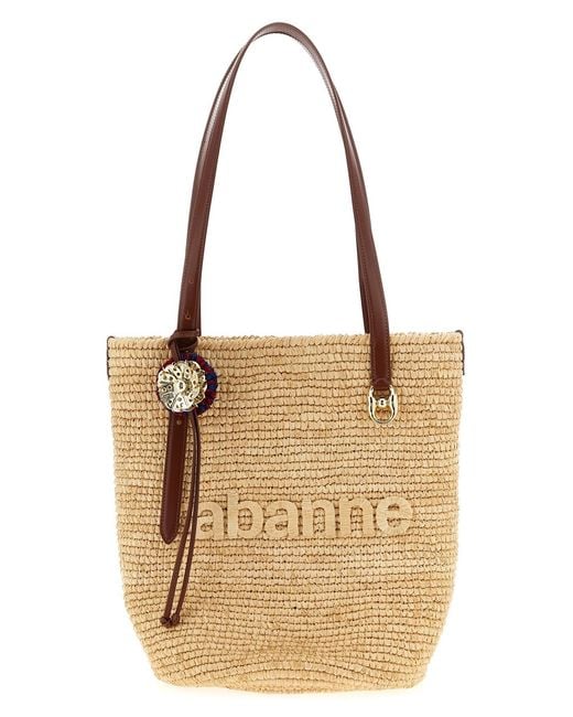 Rabanne 'natural Raffia Tote Bag' Shopping Bag