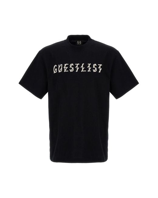 44 Label Group Black T-shirt Guestlist/berlin Sub' for men