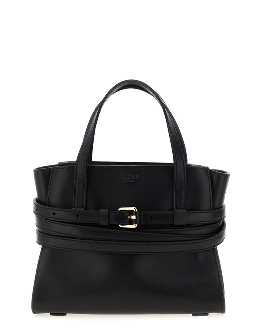 Moschino Black 'tie Me' Small Handbag