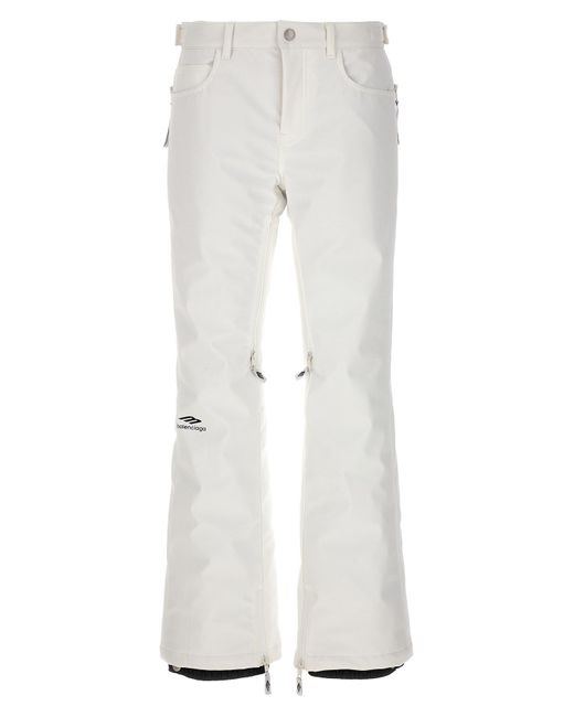 Balenciaga White Hose "5-Pocket Ski 3B Sports Icon"