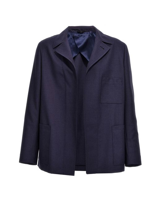Fendi Blue Martingale Jacket for men