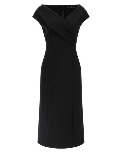 Ermanno Scervino Black Crossover Dress