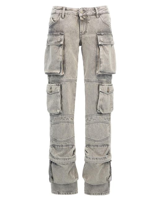 The Attico Gray Jeans "Essie"