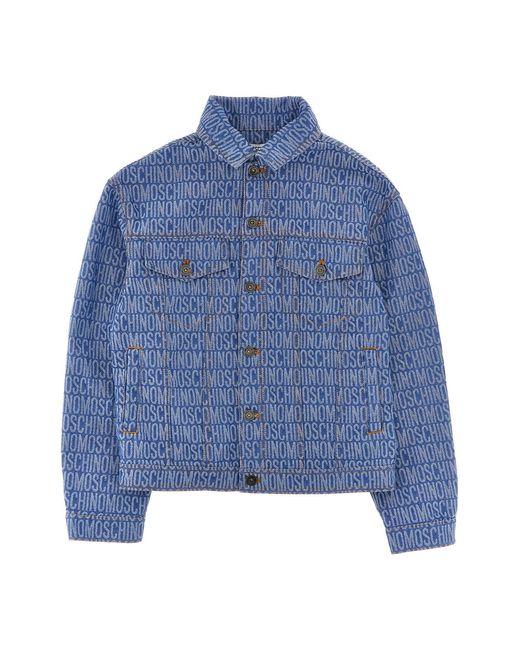 Moschino Blue 'logo' Denim Jacket