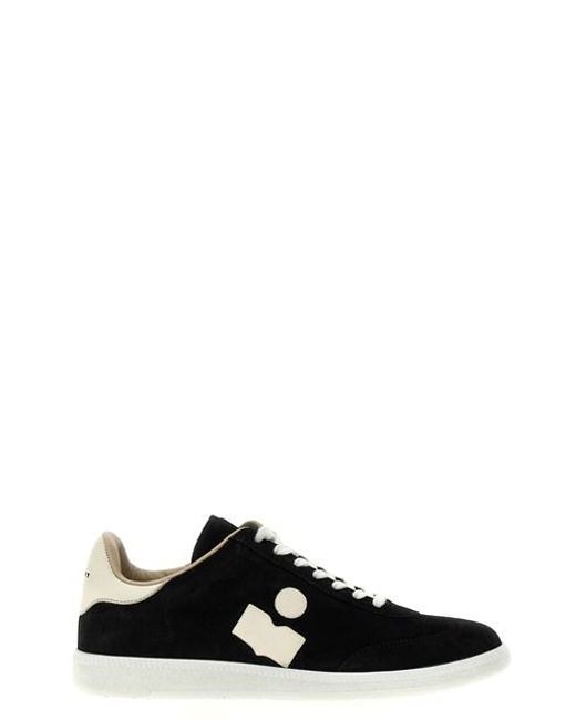 Sneaker 'Suede logo snea' di Isabel Marant in Black da Uomo