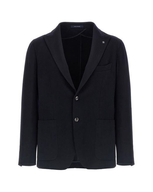 Tagliatore Black Cashmere Blazer for men