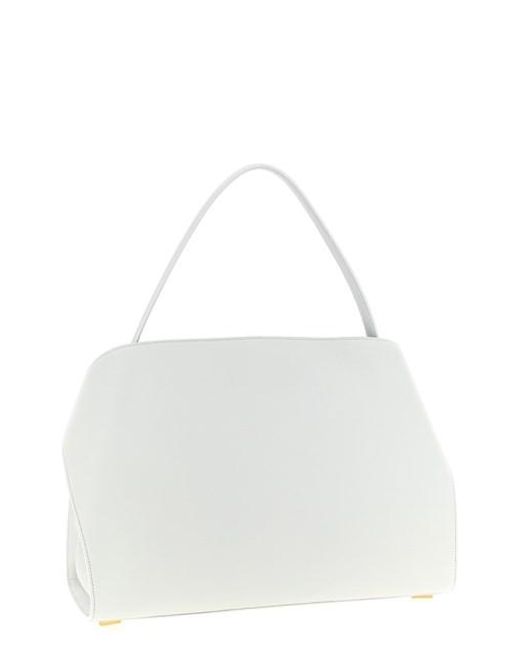 Borsa A Spalla 'Hug Soft M' di Ferragamo in White