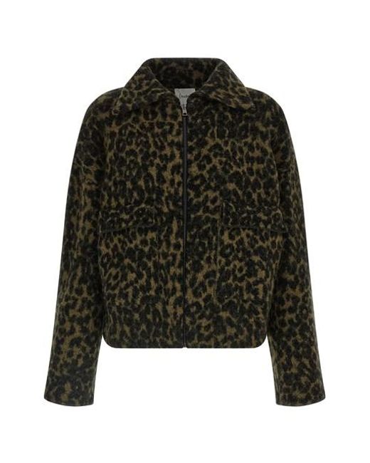 Nude Black Animalier Bomber Jacket