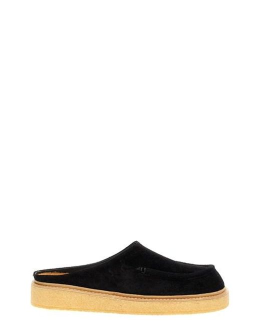 Sabot suede di Marni in Black da Uomo