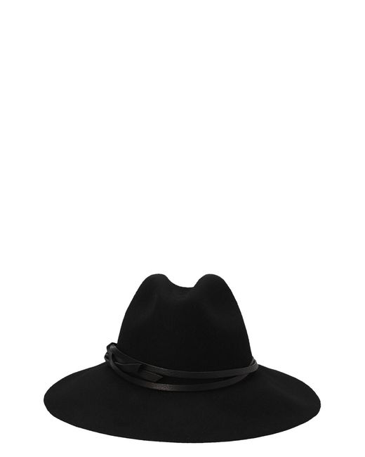 Golden Goose Deluxe Brand Black Solid Fedora Hat for men