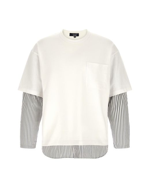 Comme Des Garçons Homme White Shirt Insert T-shirt for men