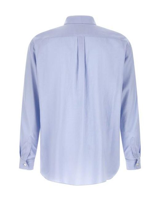 Camicia Cotone E Seta di Ssstein in Blue da Uomo
