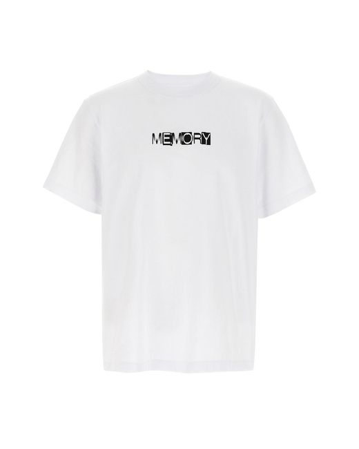 Sacai White 'Memory' T-Shirt