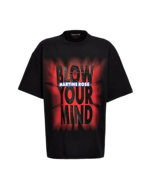 Martine Rose Red 'blow Your Mind' T-shirt for men