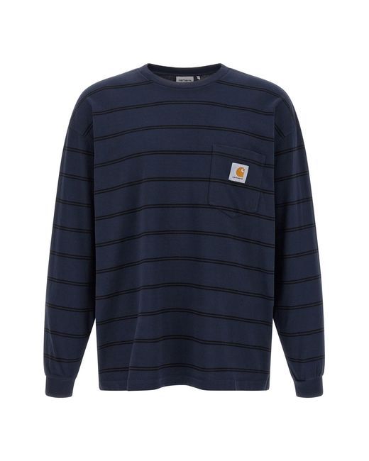 Carhartt Blue 'cardona' T-shirt for men