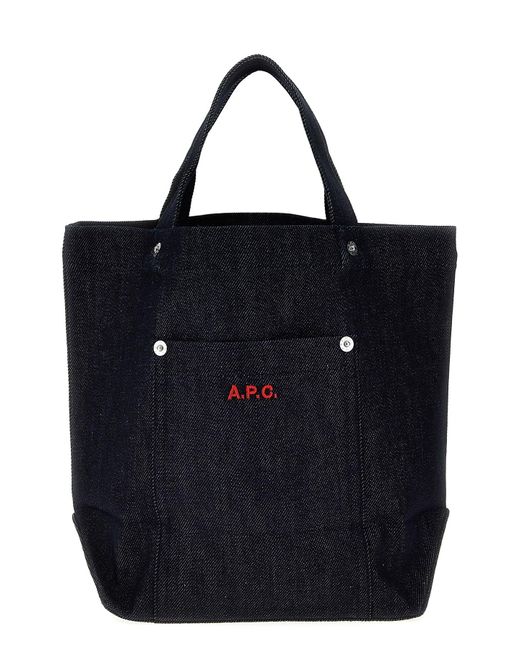 A.P.C. Blue Valentine's Day Capsule 'thais Mini' Shopping Bag