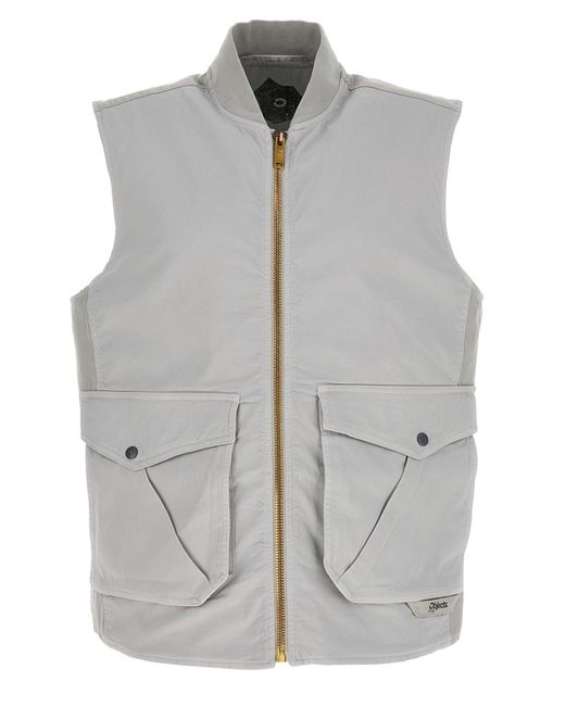 Objects IV Life Gray Canvas Vest for men